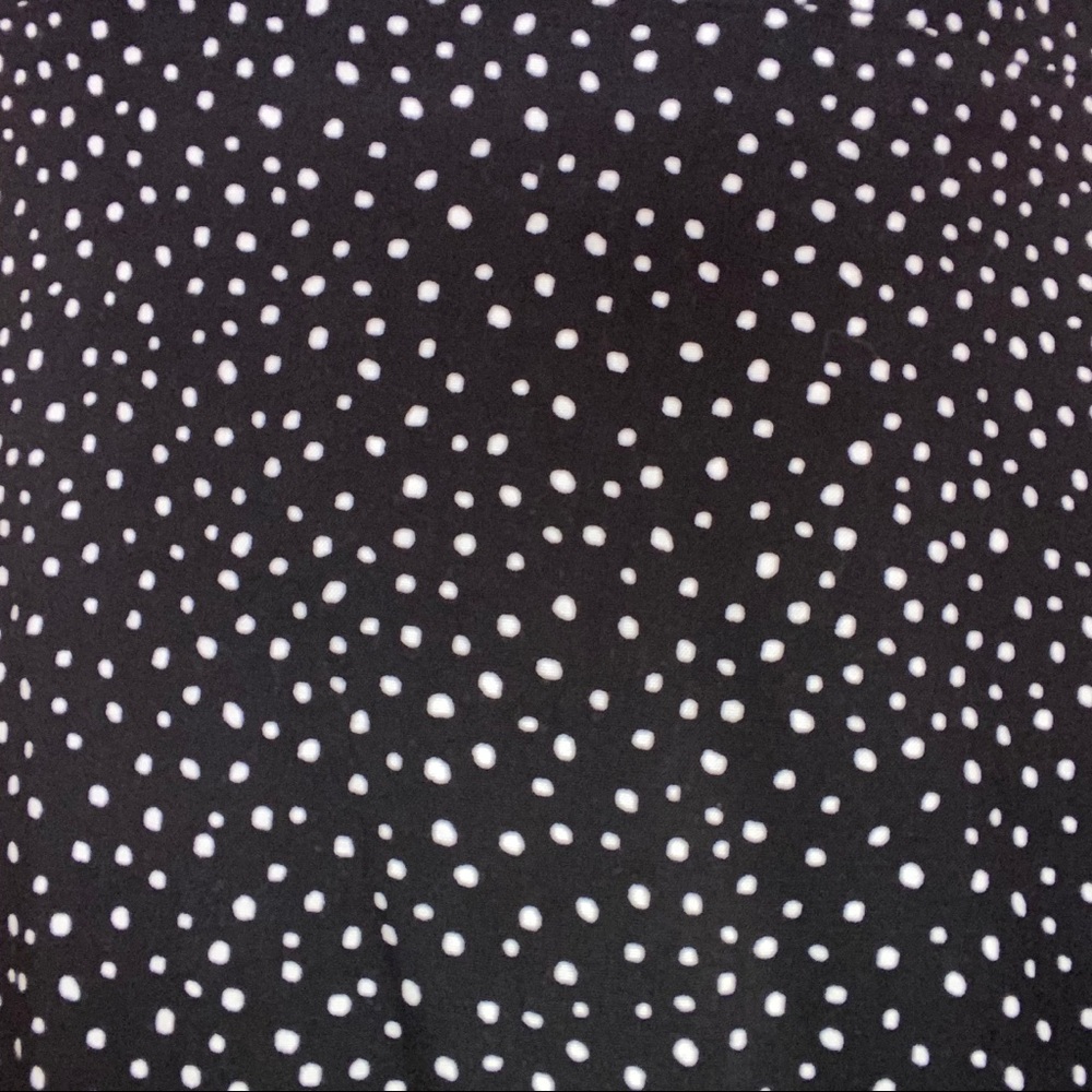 Black and White Wrap Mini Dress - Picture 5 of 6